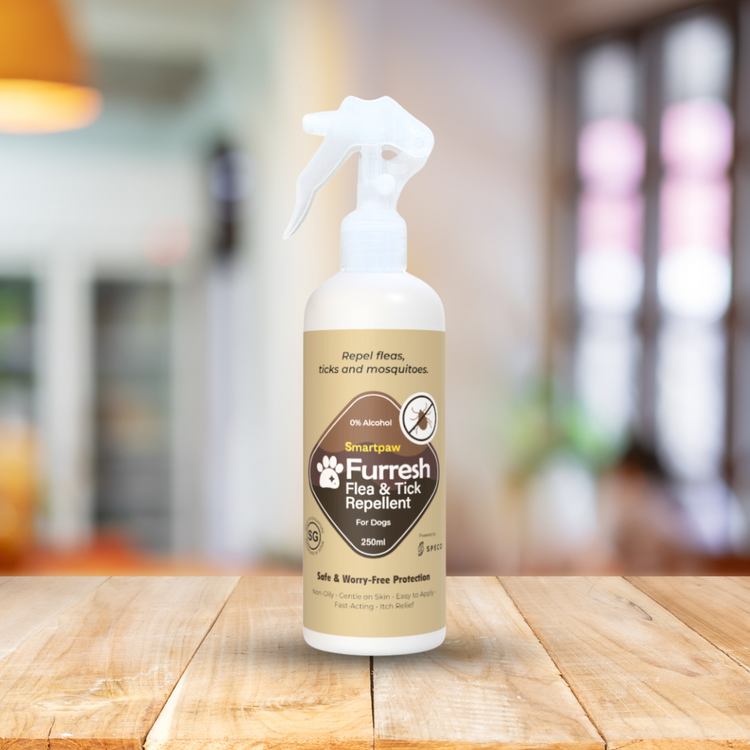 Spray repelente de pulgas y garrapatas FURRESH para perros | Prevención de pulgas y garrapatas en perros
