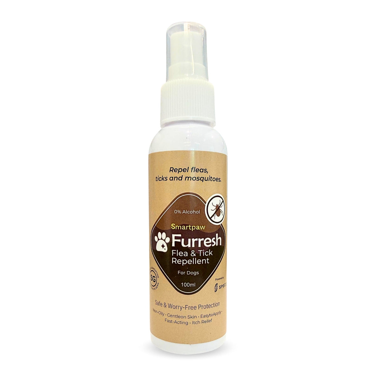 Spray repelente de pulgas y garrapatas FURRESH para perros | Prevención de pulgas y garrapatas en perros