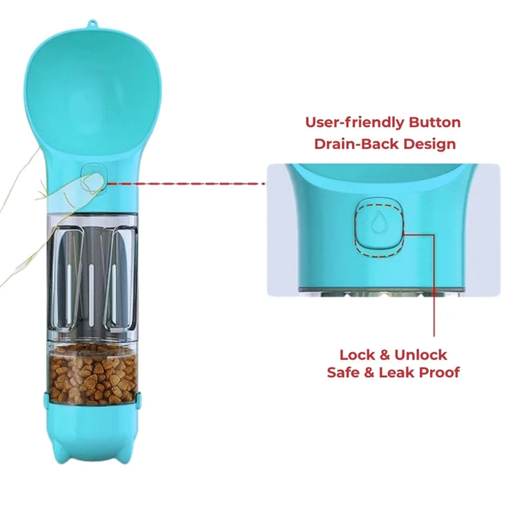 5-in-1 Portable Dog Water Bottle