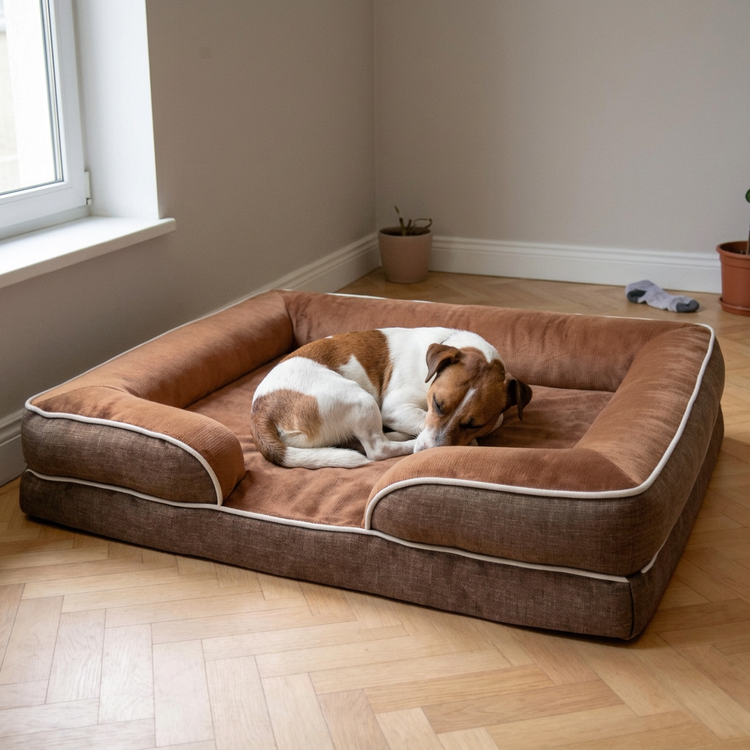 Cama impermeable para perros con funda lavable y extraíble