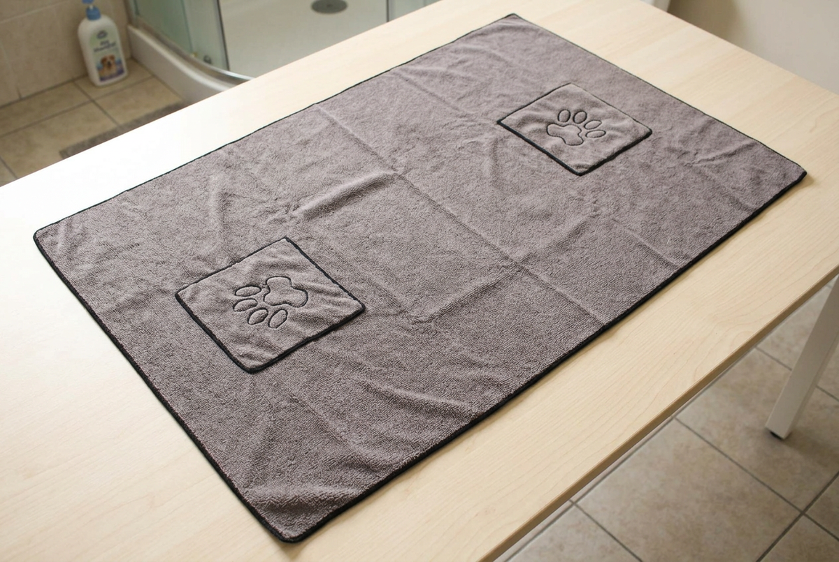 Natural full-towel product photograph