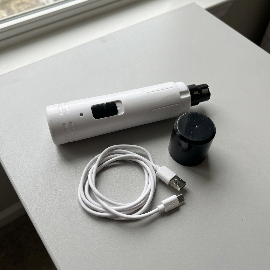Natural phone-style product photo of the nail grinder