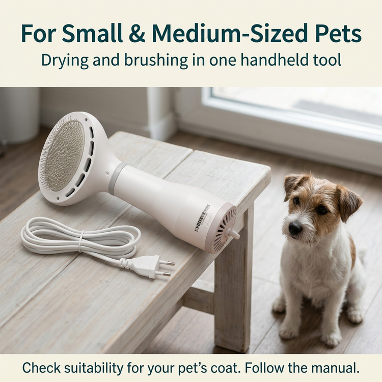 Realistic dryer feature image for small and medium-sized pets