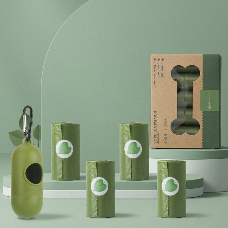 Waste bags and dispenser display